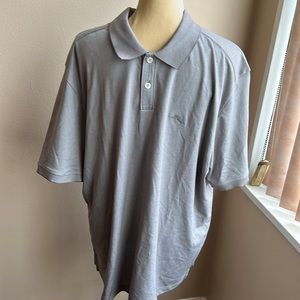Tommy Bahama Men’s Bala  Shark Gray Polo Shirt New Marlin Logo Short Sleeve